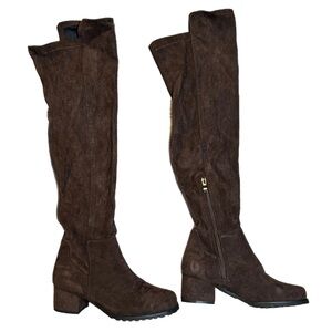 ShoeNTale Brown Suede Knee-High Boots
